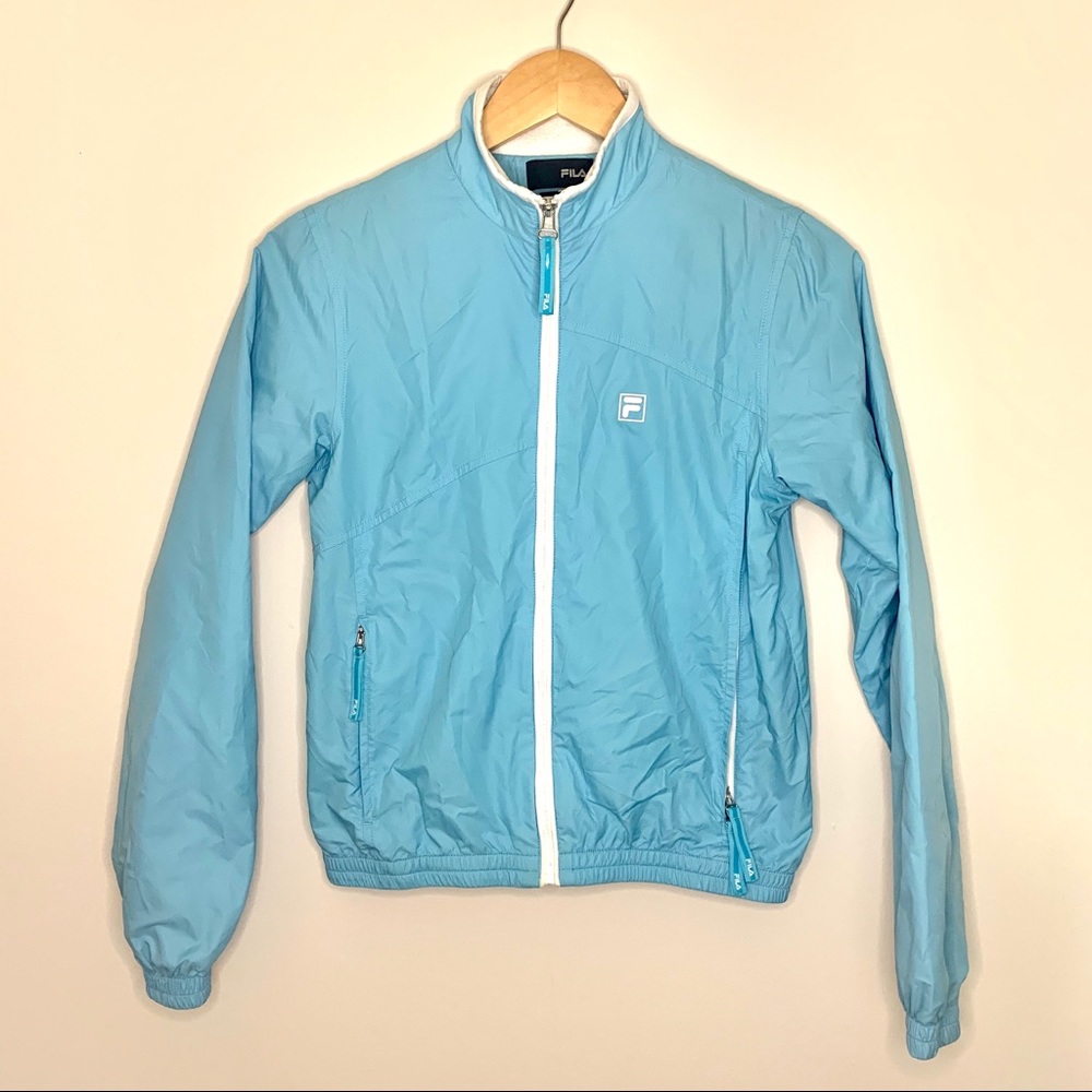 Fila baby blue windbreaker
